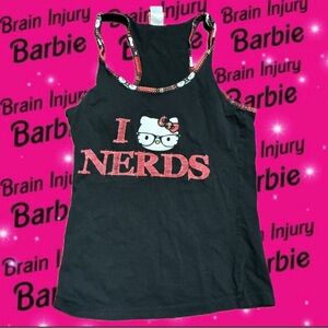 Genuine scene girl hello kitty tank top